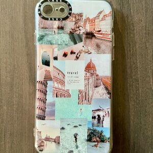 Travel-Themed Aesthetic iPhone 7/8 Case  - Multicolor